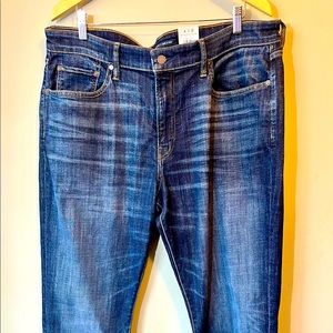 Lucky Brand 410 Cool Max NWT Men's Athletic Slim Dark Wash Jeans 38 x 30